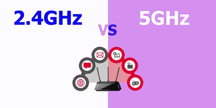 So sánh hai băng tần 2.4GHz và 5GHz