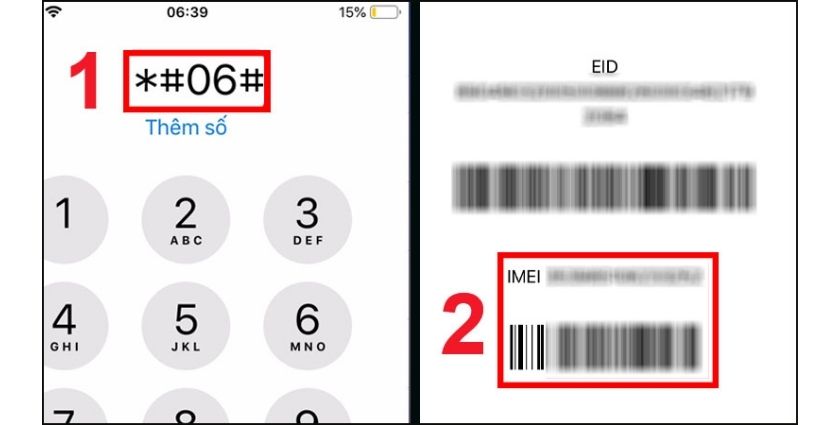 Kiểm tra IMEI Apple iPhone bằng cú pháp *#06#