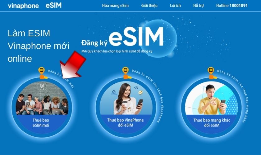 Có thể đổi ESIM Vinaphone online hay không?