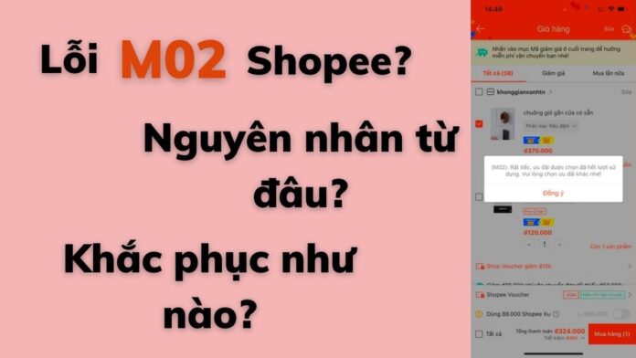 Lỗi m02 shopee